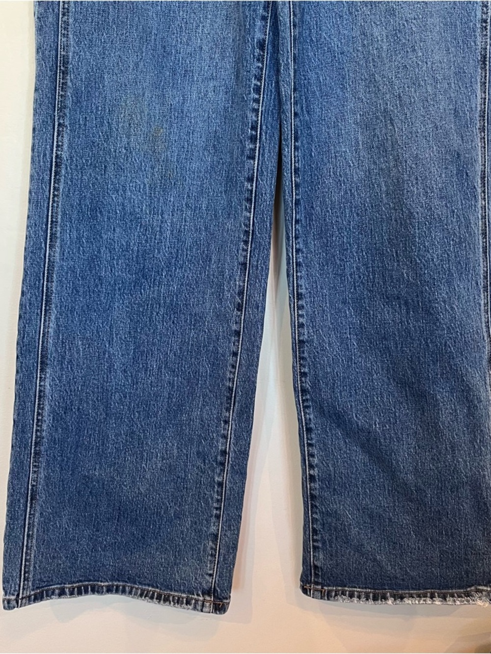 Vervet High Rise Wide Leg Baggy Denim Blue Jeans Womens Size 32 Stretch Cotton - Picture 3 of 8